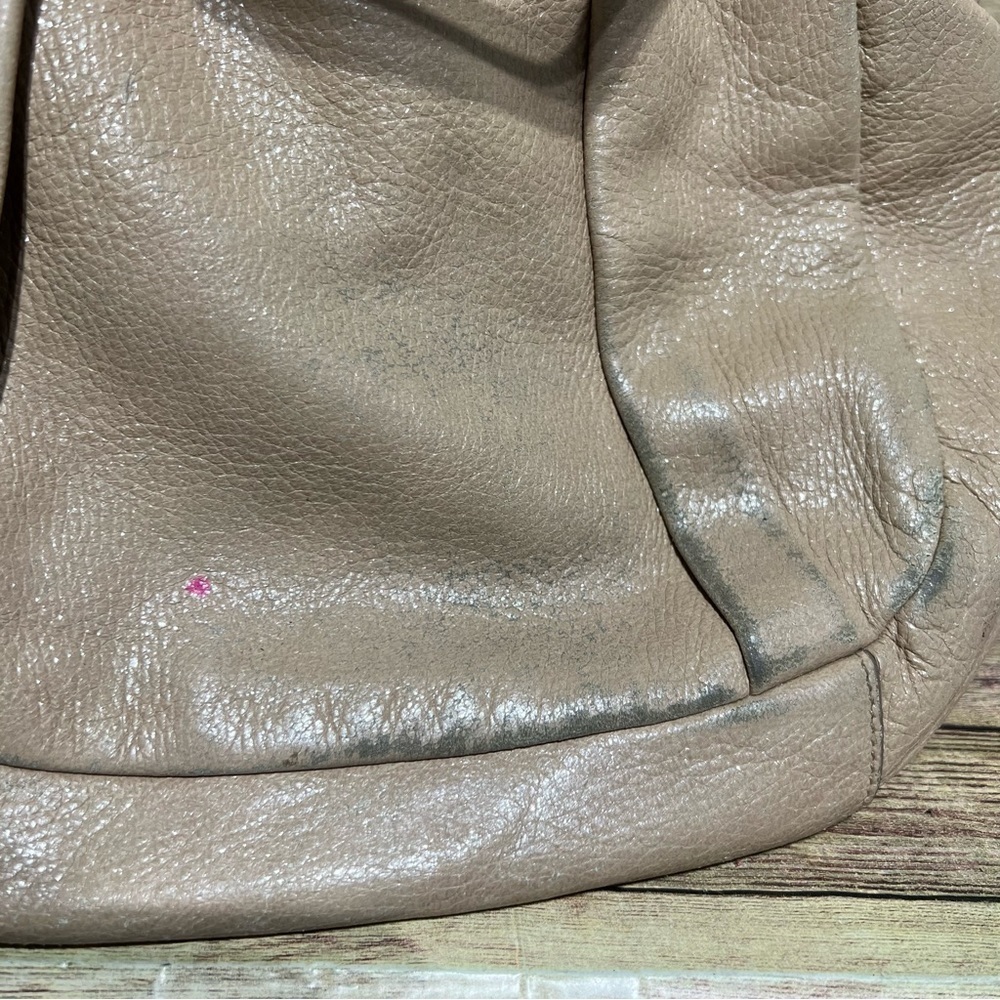 Prada Beige Leather Zip Hobo Bag - Picture 11 of 12